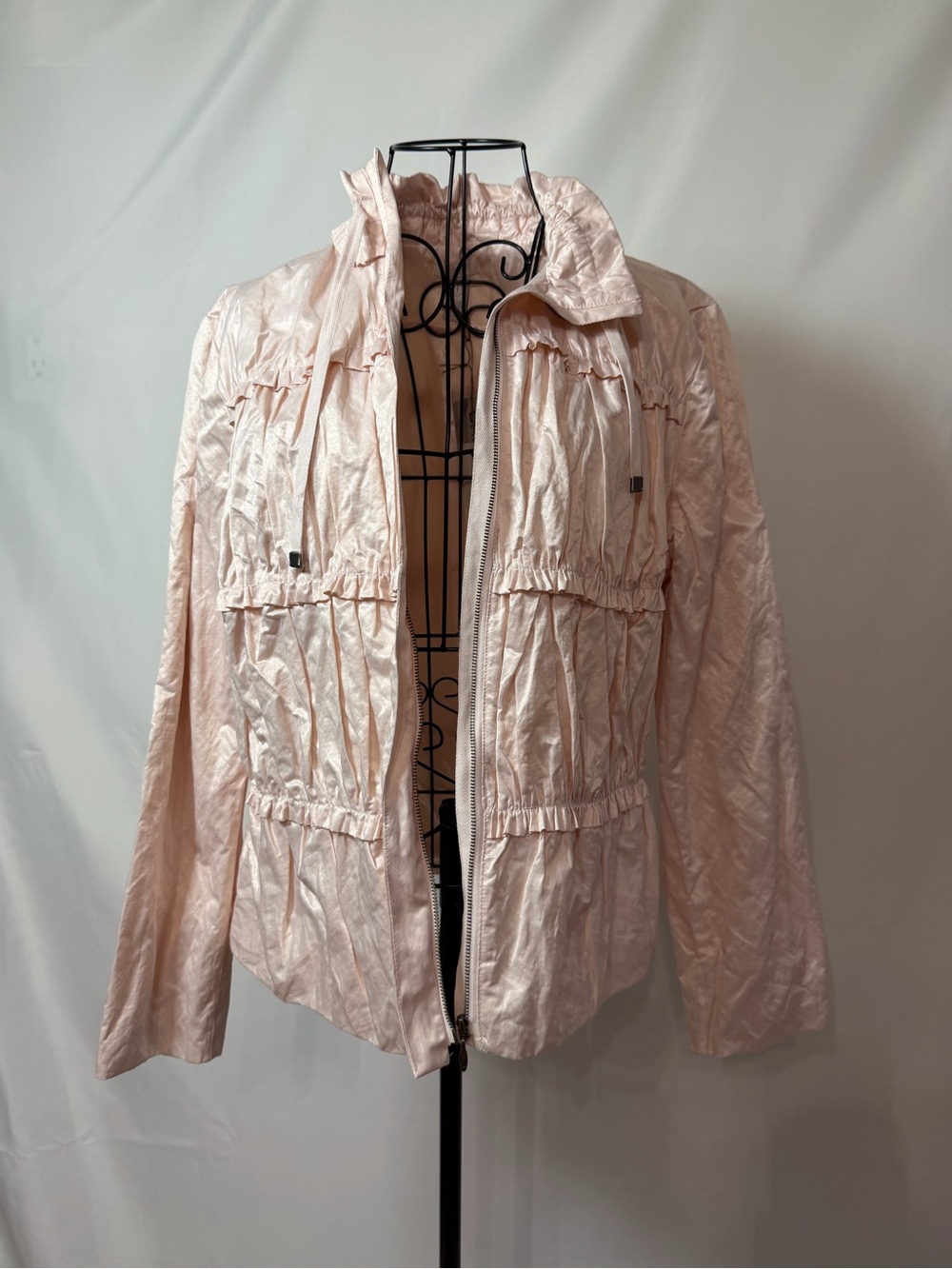 Chico's Blush Pink Lightweight Utility Jacket